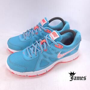 Nike Revolution 2 Athletic Running Shoe Womens Size 9 554900-411 Blue White